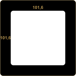 Haftetikett 101,6mm X 101,6mm 600 Stck