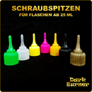 Schraubspitzen fr Flaschen ab 25ml Schwarz